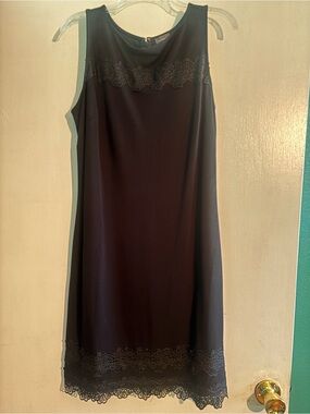 The Limited Black Lace-Trim Sleeveless Dress